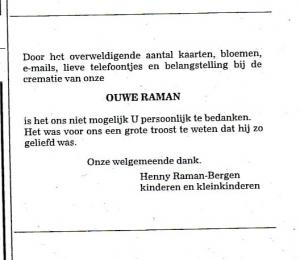 Dank advertentie Ouwe